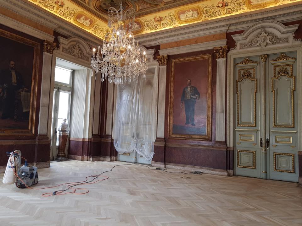 Afagamento e restauro em Palácio em Lisboa